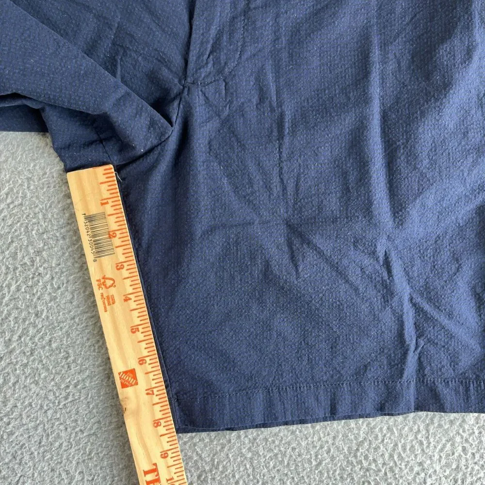 NEW Banana‎ Republic Shorts Mens 36 (37) Blue Chino Seersucker Aiden Club Short